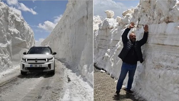 Türkiyədə qarın hündürlüyü yeddi metrə çatdı &ndash; Yol bağlandı &ndash; FOTO