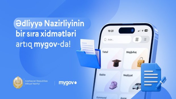 Ədliyyə Nazirliyinin bir sıra xidmətləri &ldquo;mygov&rdquo;a inteqrasiya edilib