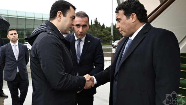 Liviyanın Prezident Şurasının Sədri Azərbaycana gəldi - FOTO