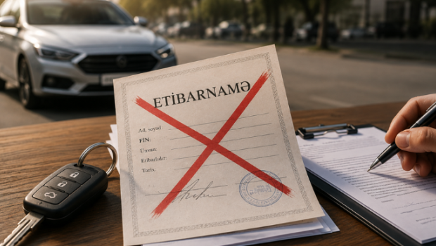 Azərbaycanda avtomobillərdə etibarnamə tələbi aradan qaldırılır