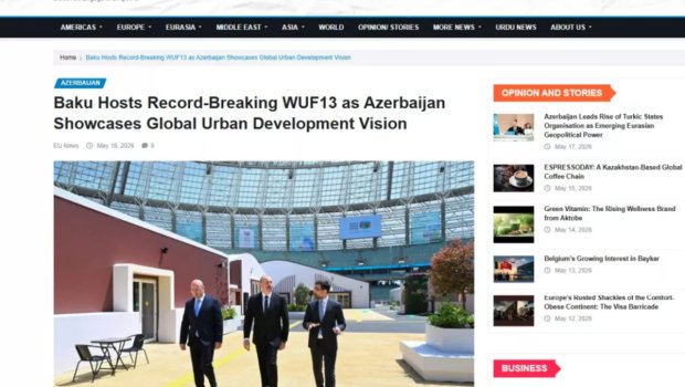 Bakının ev sahibliyi etdiyi WUF13 dünya mediasının GÜNDƏMİNDƏ