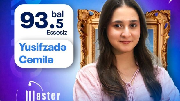 Magistratura imtahanında respublika birincisi oldu