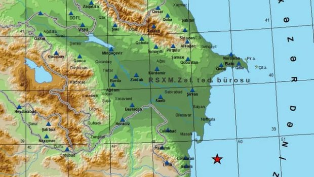 Xəzərdə zəlzələ BAŞ VERDİ