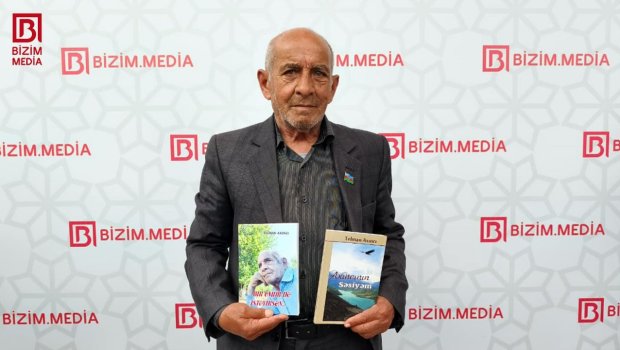 75 yaşlı şair Telman Axıncı yeni kitabını festivalda təqdim etdi