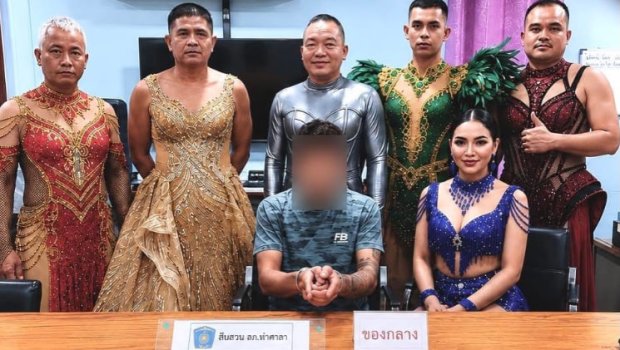 Taylandda polis əməkdaşları cinayətkarı tutmaq üçün qeyri-adi üsula əl atdı &ndash; FOTO