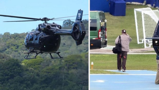 Neymar milli komandanın toplanışına şəxsi helikopteri ilə gəldi - VİDEO