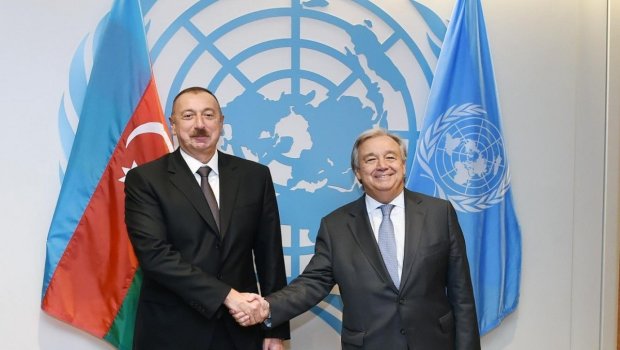 BMT Baş katibindən Azərbaycan Prezidentinə TƏBRİK MƏKTUBU