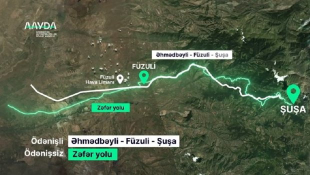 Ödənişli Şuşa yolu istifadəyə verildi &ndash; VİDEO