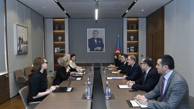 Nazir BMT rəsmisi ilə Xəzər dənizinin səviyyəsinin azalması problemini müzakirə etdi - FOTO