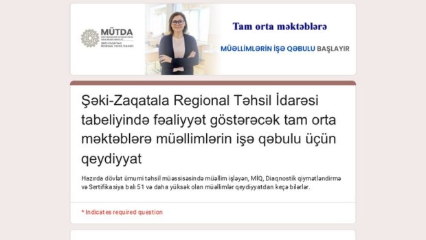 Bu məktəblərə müəllim qəbulu elan edildi - SİYAHI