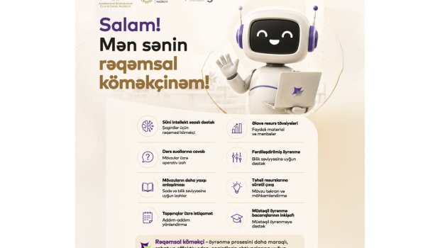 Şagirdlər üçün rəqəmsal tədris köməkçisi istifadəyə verildi