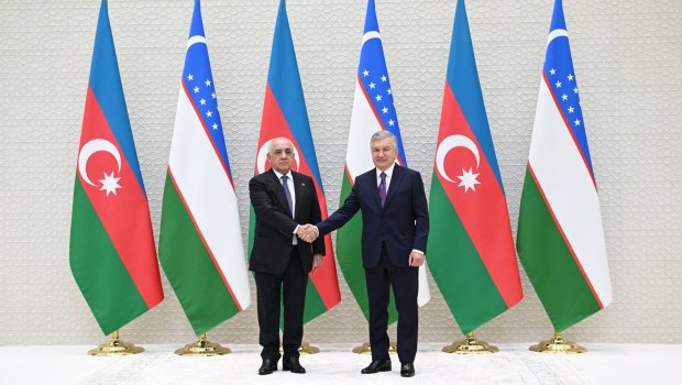 Əli Əsədov Özbəkistan Prezidenti ilə görüşdü &ndash; FOTO