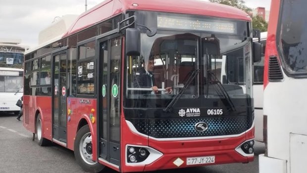 Bakıda daha bir marşrutda bütün avtobuslar yenilənir