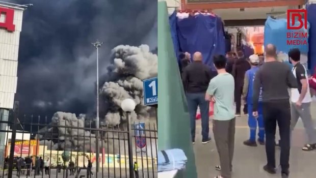 Moskvada azərbaycanlıların çalışdığı bazara DRON HÜCUMU &ndash; Yaralılar var &ndash; VİDEO