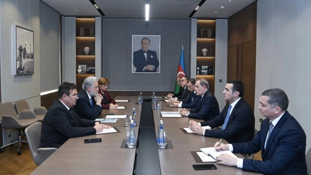 Nazir Rumıniya Prezidentinin müşaviri ilə görüşdü - FOTO