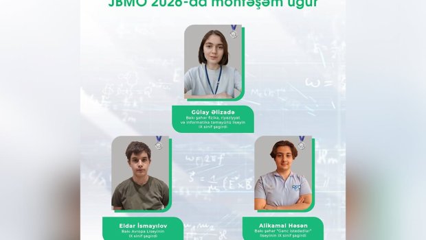 Şagirdlərimiz beynəlxalq olimpiadada medal qazandı - 3 gümüş, 3 bürünc &ndash; FOTO