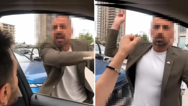 Yol vermədiyinə görə müğənninin maşınına hücum çəkdilər &ndash; VİDEO