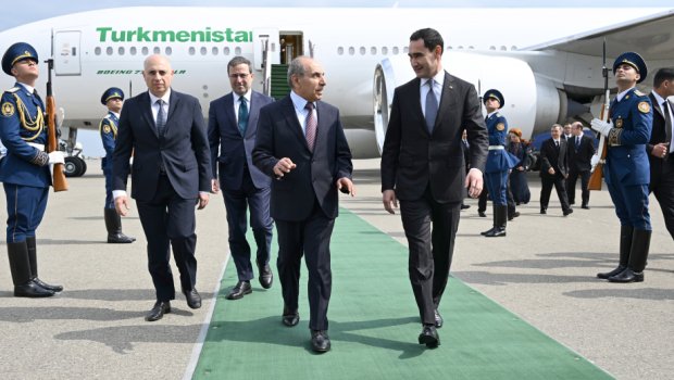 Sərdar Berdiməhəmmədov Azərbaycana gəldi - FOTO