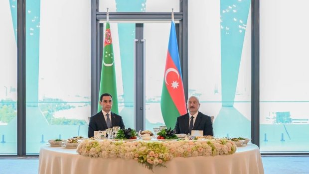 Türkmənistan Prezidentinin şərəfinə dövlət ziyafəti verildi - FOTO