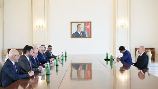 Numan Kurtulmuş İlham Əliyevin QƏBULUNDA &ndash; FOTO