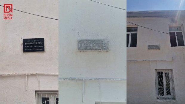 Bizim.Media YAZDI - Səməd Vurğunun köhnə barelyefi YENİLƏNDİ - FOTO