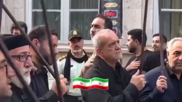 Pezeşkian əzadarlıq mərasimində iştirak etdi - VİDEO