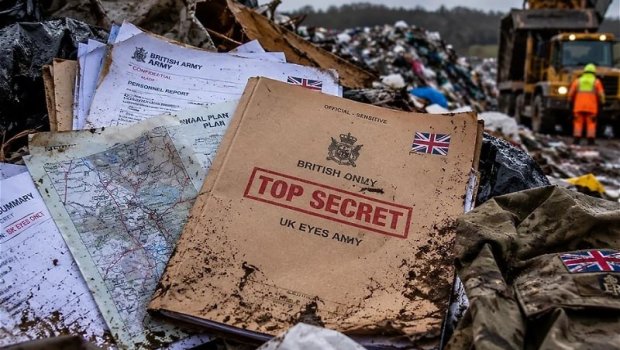 Britaniya Müdafiə Nazirliyinin gizli sənədləri zibillikdən tapıldı - FOTO
