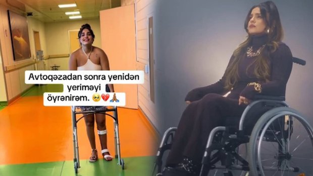 &ldquo;Qəzadan sonra yenidən yeriməyi öyrənirəm&rdquo;&ndash; Video