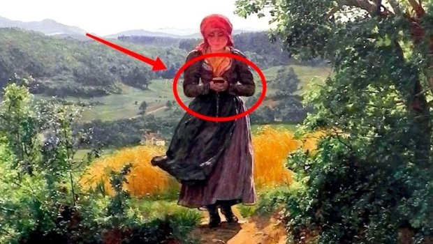 XIX əsrdə &ldquo;iPhone&rdquo;? &ndash; Məşhur rəsm əsərindəki detal hamını şoka saldı &ndash; FOTO