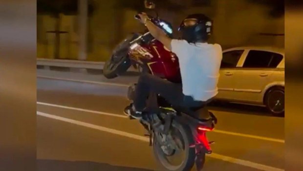 Bakıda motoxuliqanlıq edib görüntülərini paylaşan şəxs həbs olundu - VİDEO
