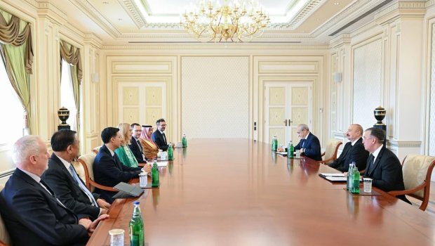 Prezident bir sıra beynəlxalq qurumların rəhbər şəxslərini qəbul etdi - FOTO