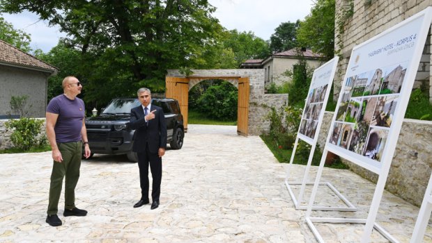 İlham Əliyev "Yasəmən" hotelinin yeni korpusları ilə tanış oldu - FOTO