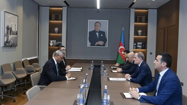 Ceyhun Bayramov ÜGT-nin baş katibi ilə görüşdü &ndash; FOTO