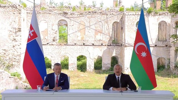 İlham Əliyev Qarabağa gəldiyinə görə Slovakiya Prezidentinə TƏŞƏKKÜR ETDİ