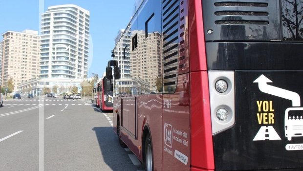 Bakıda sərnişin avtobusunun hərəkət istiqaməti dəyişdirilir