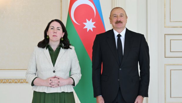 İrlandiyanın yeni səfiri Prezidentin qəbulunda &ndash; FOTO