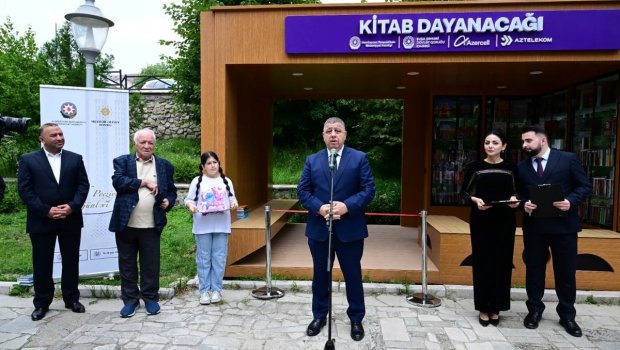 Şuşada "Kitab dayanacağı" istifadəyə verildi - FOTO