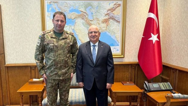 General-mayor Elgün Əliyev Ankarada Yaşar Gülərlə görüşdü - FOTO