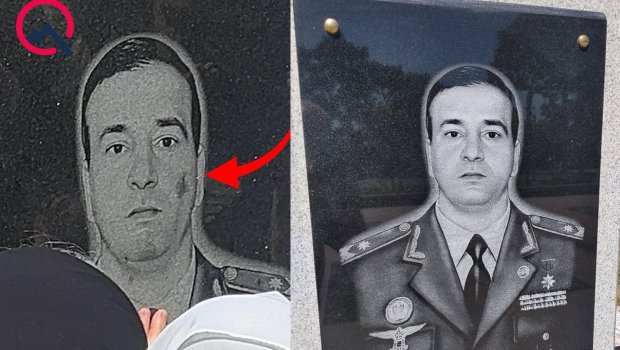 Polad Həşimovun məzar daşındakı nöqsan aradan qaldırıldı&ndash; Foto
