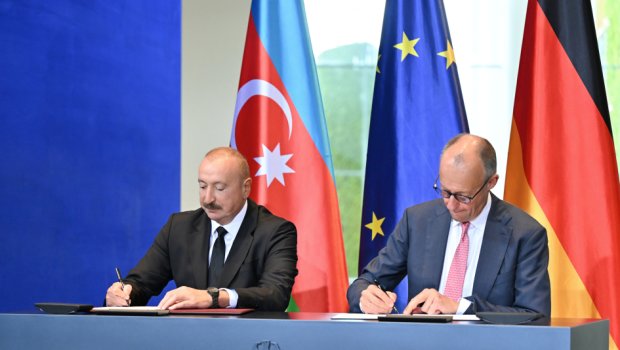 Berlində Azərbaycan-Almaniya sənədləri İMZALANDI - FOTO