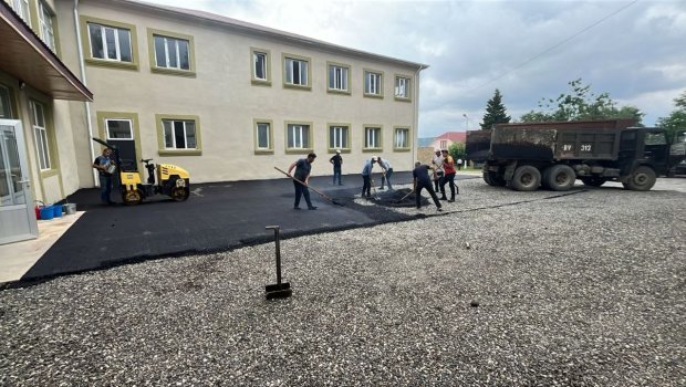 Qusar Peşə Liseyində abadlıq işləri aparıldı - FOTO