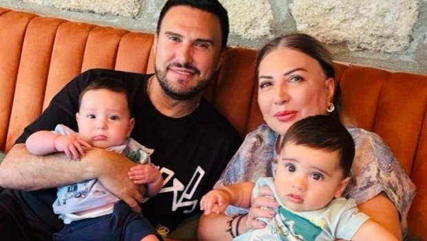 Nadir Qafarzadə xanımı və nəvələri ilə - FOTO