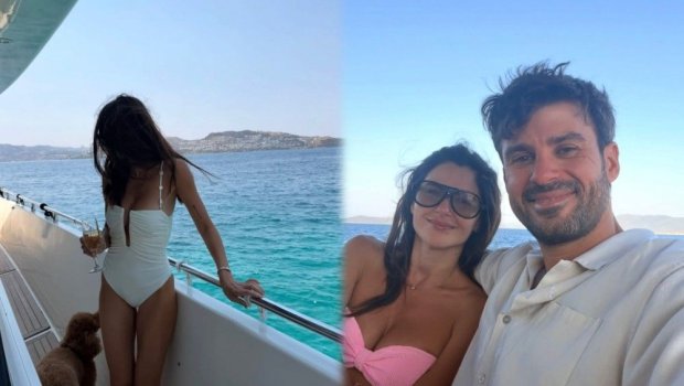Nəsrinin həyat yoldaşı ilə yaxta gəzintisi &ndash; FOTO