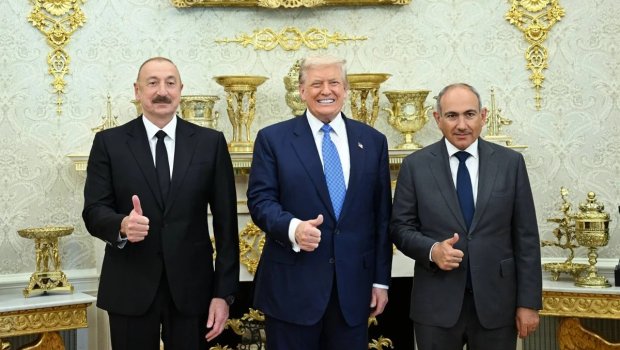 Vaşinqtonda Azərbaycan və Ermənistanın sülh sazişini paraflamasından BİR İL ÖTÜR - FOTO