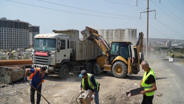 Yanğına səbəb olan sahələr təmizləndi &ndash;FOTO/VİDEO