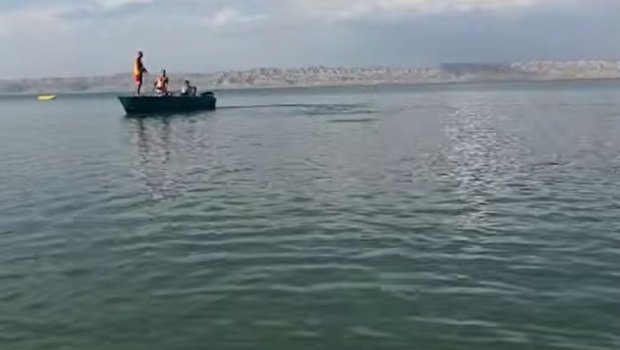 Kür çayında batan şəxs AXTARILIR - VİDEO