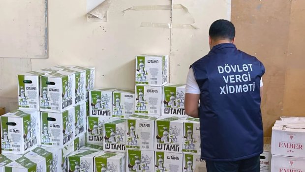 Naxçıvanda saxta aksiz markalı alkoqollu içkilər aşkarlandı &ndash; FOTO