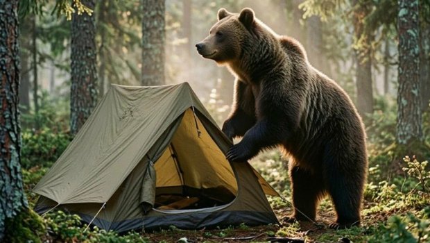 Rusiyada DƏHŞƏT: Ayı turist qızı çadırdan çıxarıb meşəyə apardı &ndash; FOTO