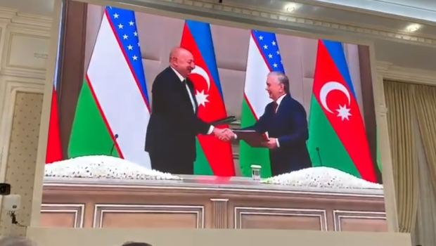 Azərbaycan-Özbəkistan əlaqələrinə dair VİDEOÇARX nümayiş olunub - VİDEO