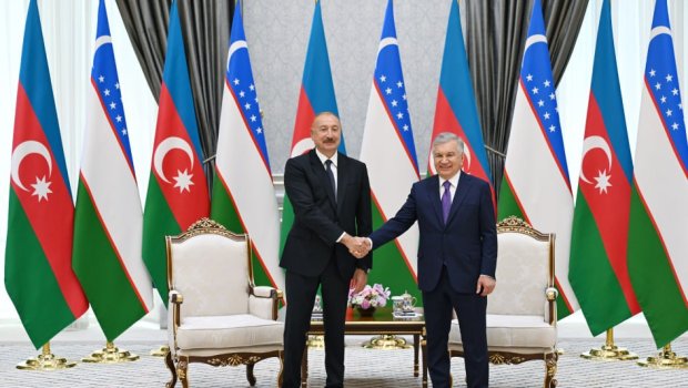 Daşkənddə İlham Əliyevin Özbəkistan Prezidenti ilə təkbətək görüşü olub - FOTO
